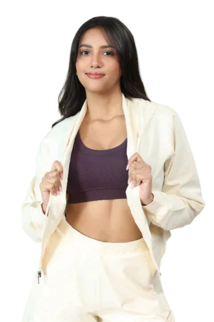 Women’s Cropped Hoodie – Organic Cotton (Butterscotch)