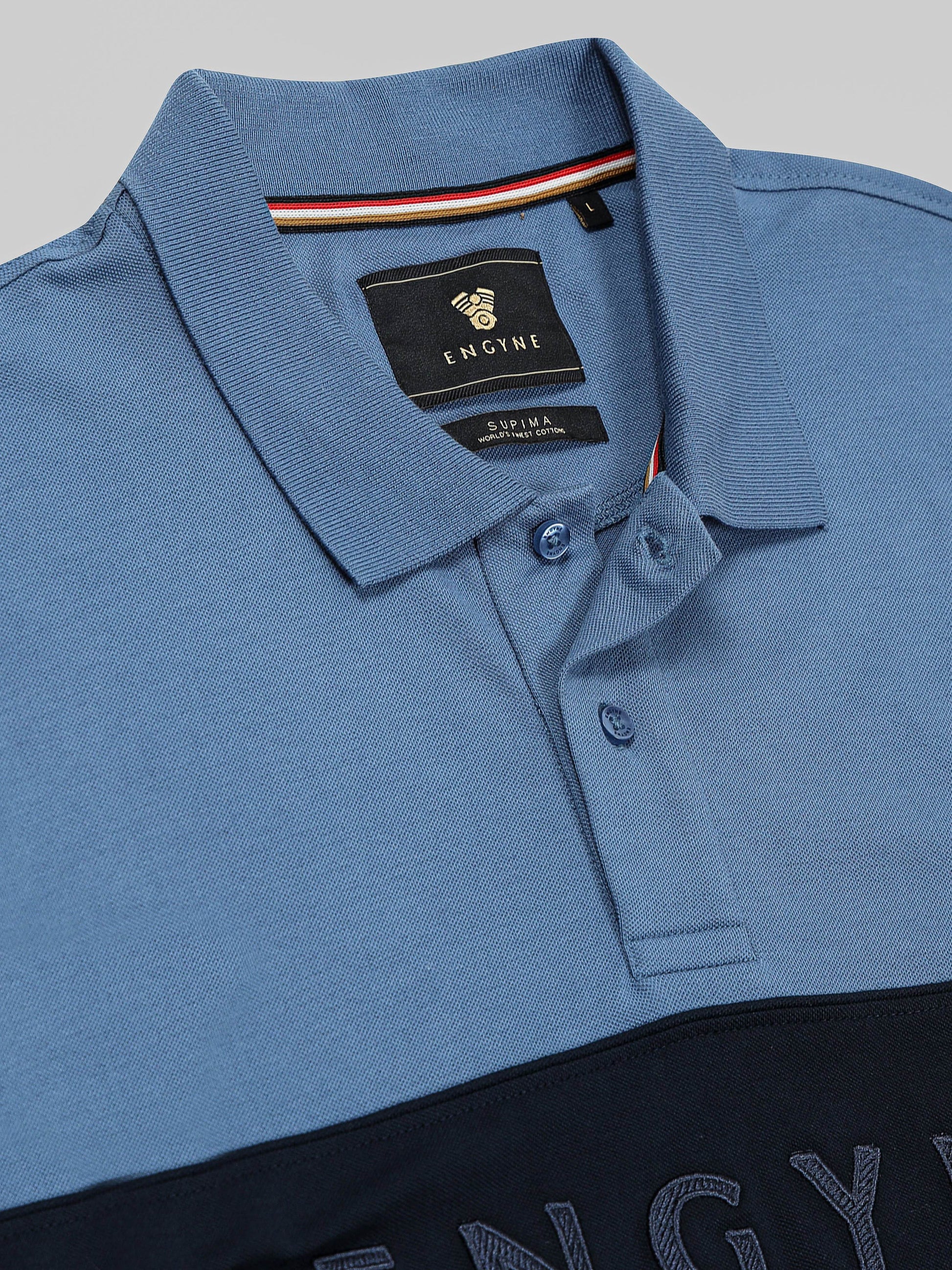 Sky blue polo tshirt for men