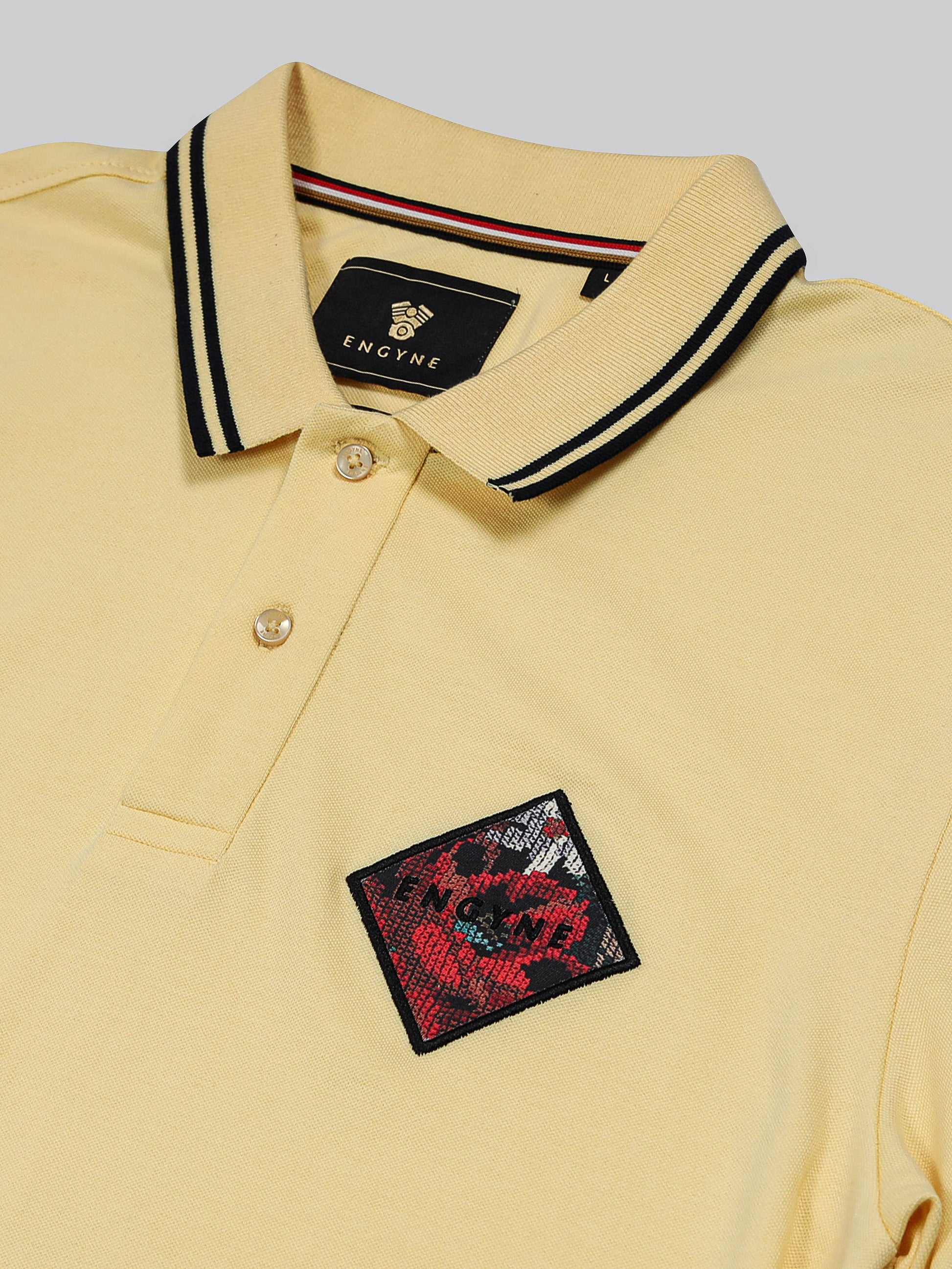 Yellow polo tshirt for men