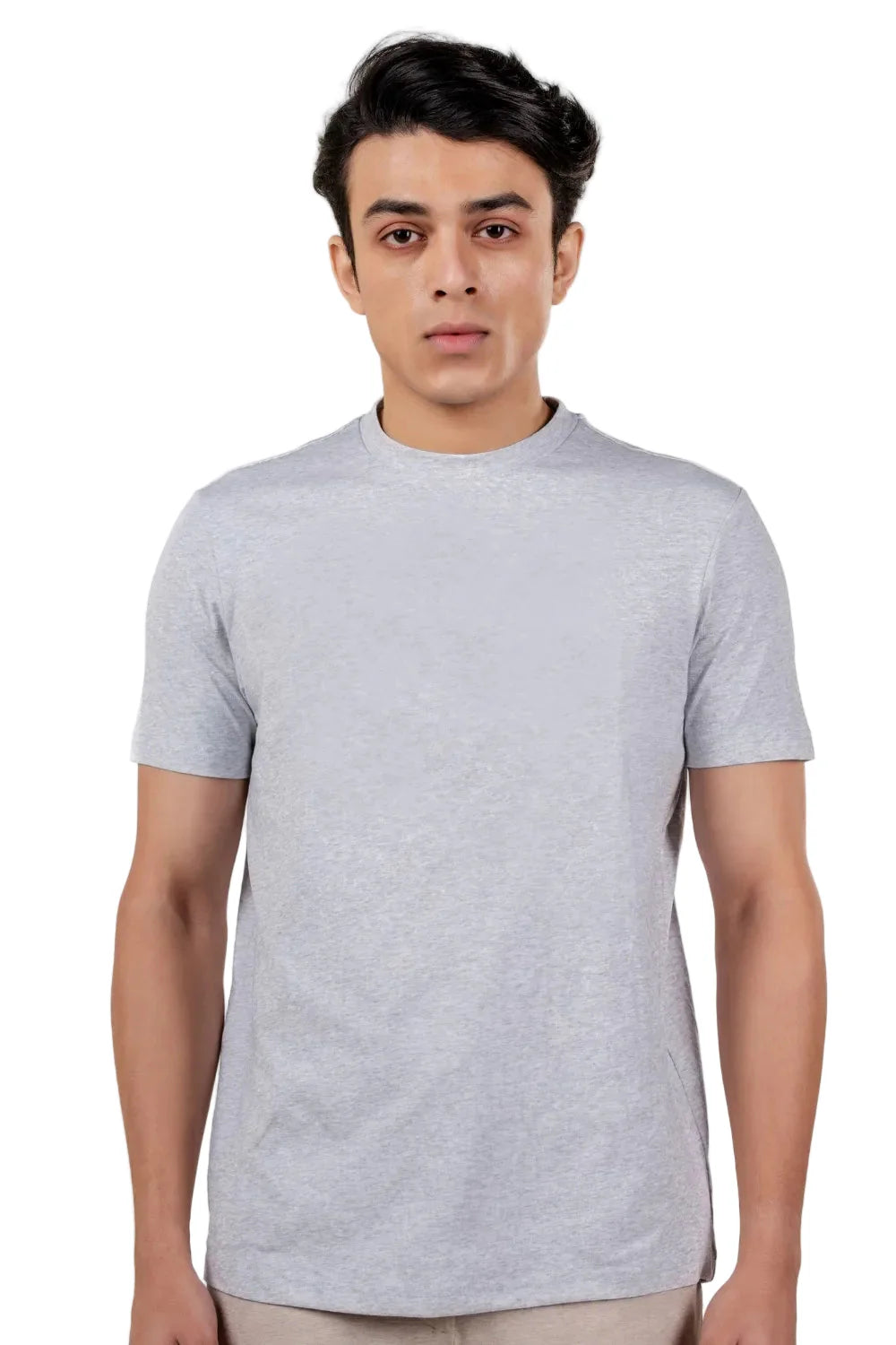 Carbon Heavyweight T-Shirt – Sorona™ (Light Grey Melange)