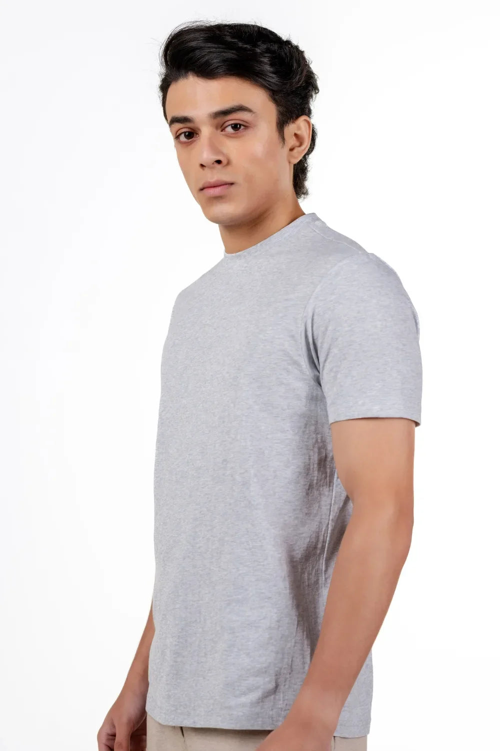 Carbon Heavyweight T-Shirt – Sorona™ (Light Grey Melange)