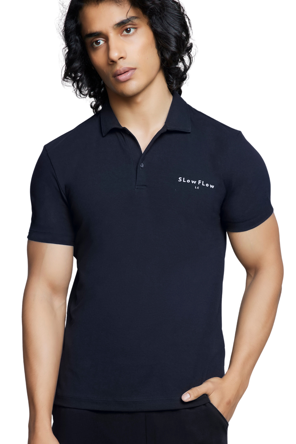 Men's Breathable Polo (Carbon Black)