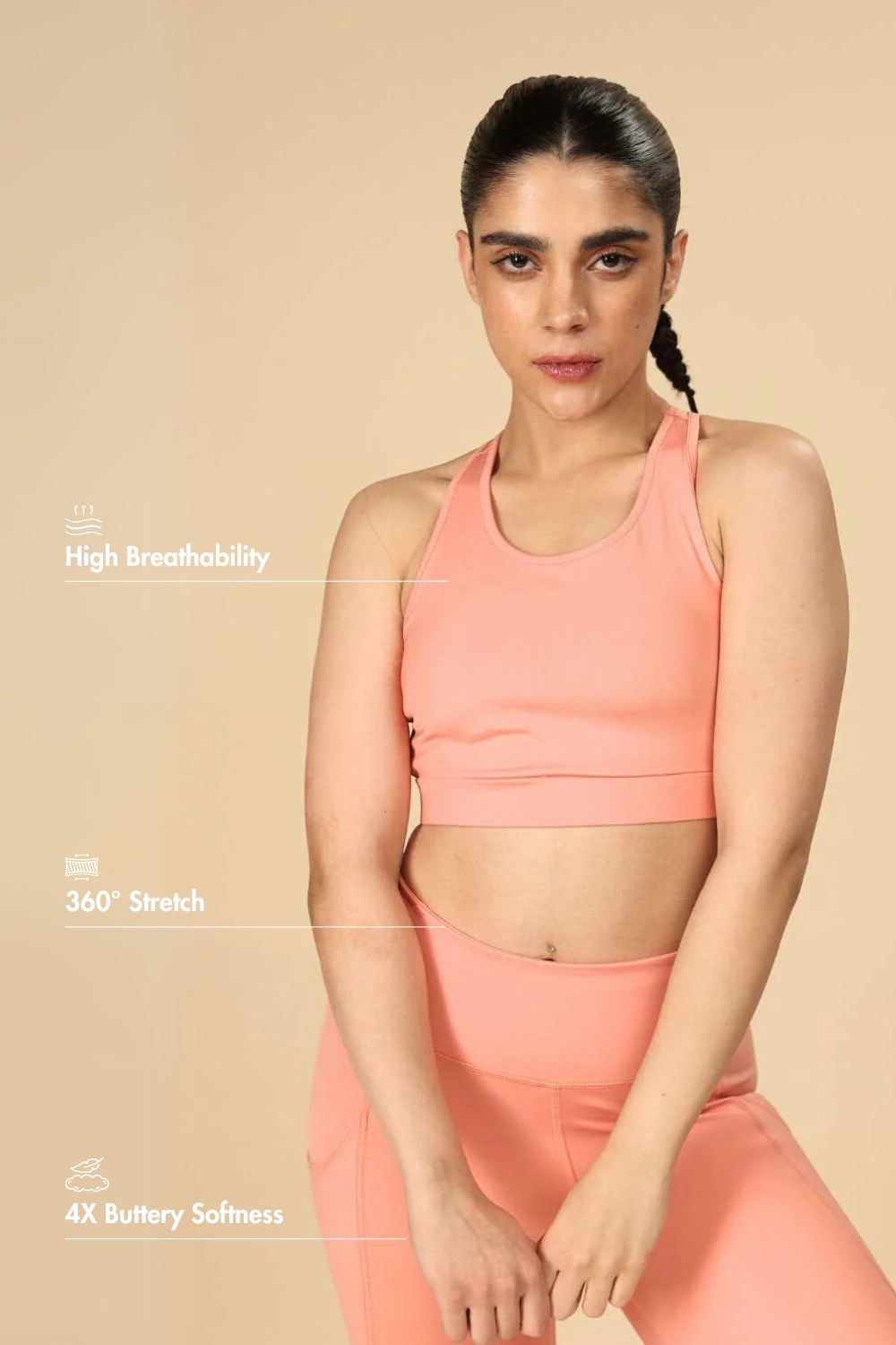 Recycled Nylon Set (Peach)