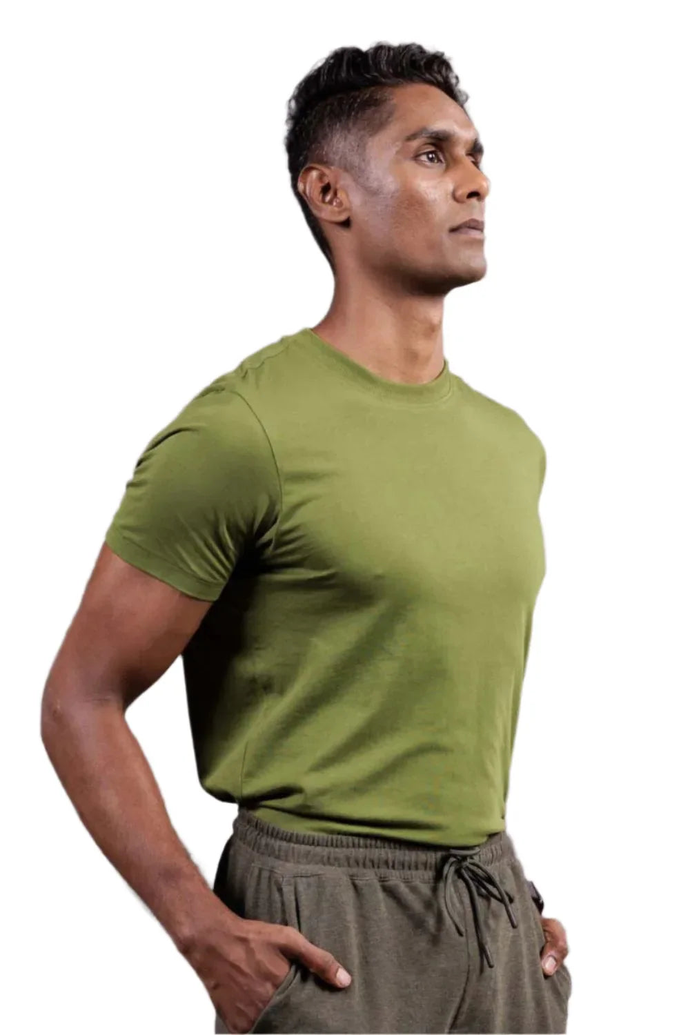 Carbon Lightweight T-Shirt – Organic Cotton (Moss Green)