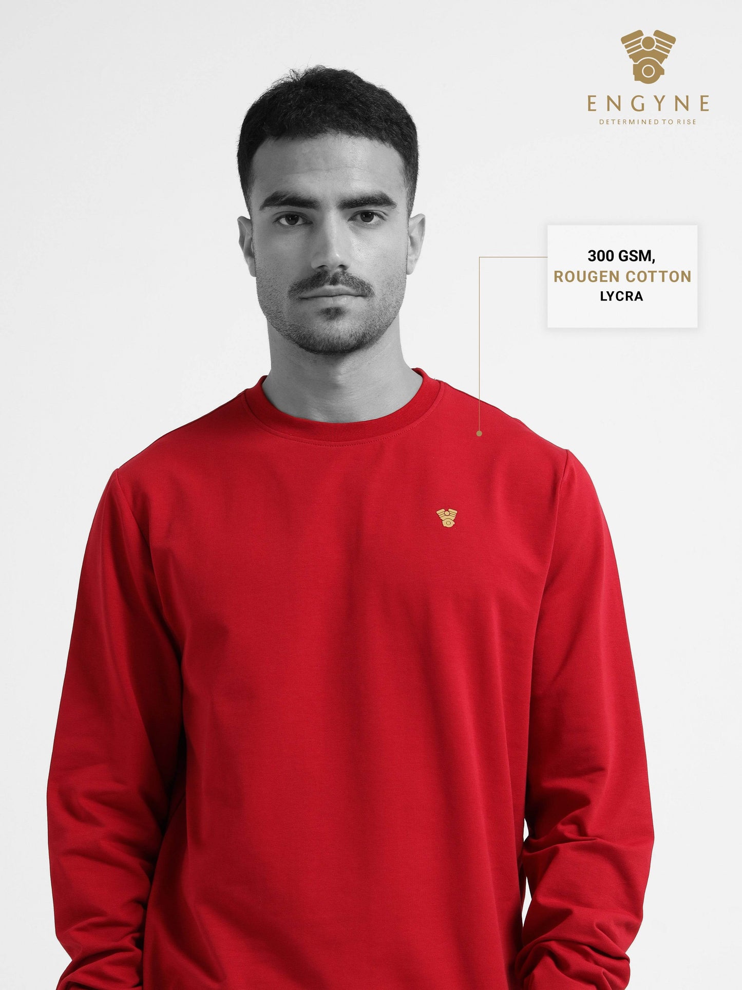 Dark Red Crewneck Sweatshirt