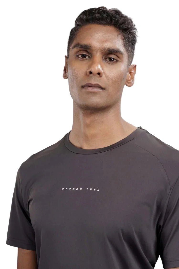 Men’s Bio Sports T-Shirt – EcoCiclo™ Biodegradable Polyester (Coal Grey)