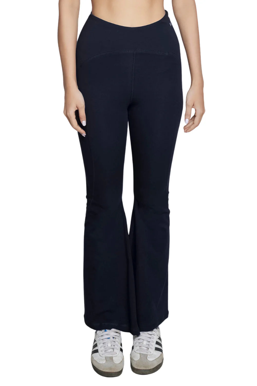 Organic Cotton Flare Pant (Carbon Black)