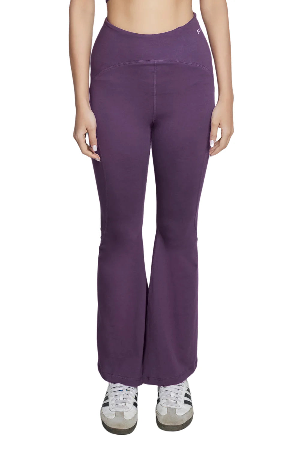 Organic Cotton Flare Pant (Plum)