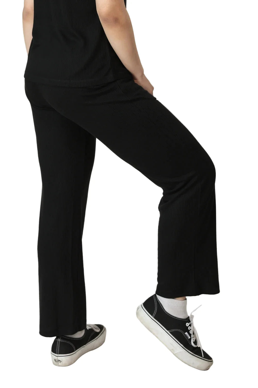 Ribbed Lounge Pants (Carbon Black)