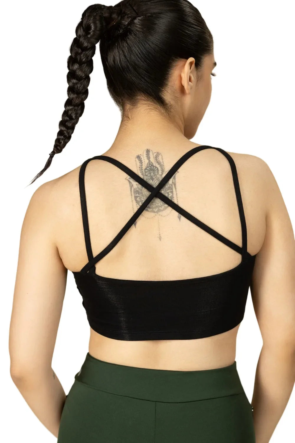Bamboo Strappy Top (Carbon Black)