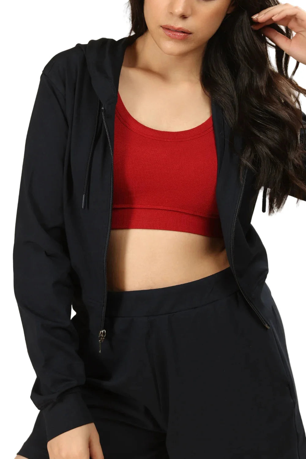 Women’s Organic Cotton Lounge Shorts – High-Waist with Utility Pocket (280 GSM) (Midnight Navy)