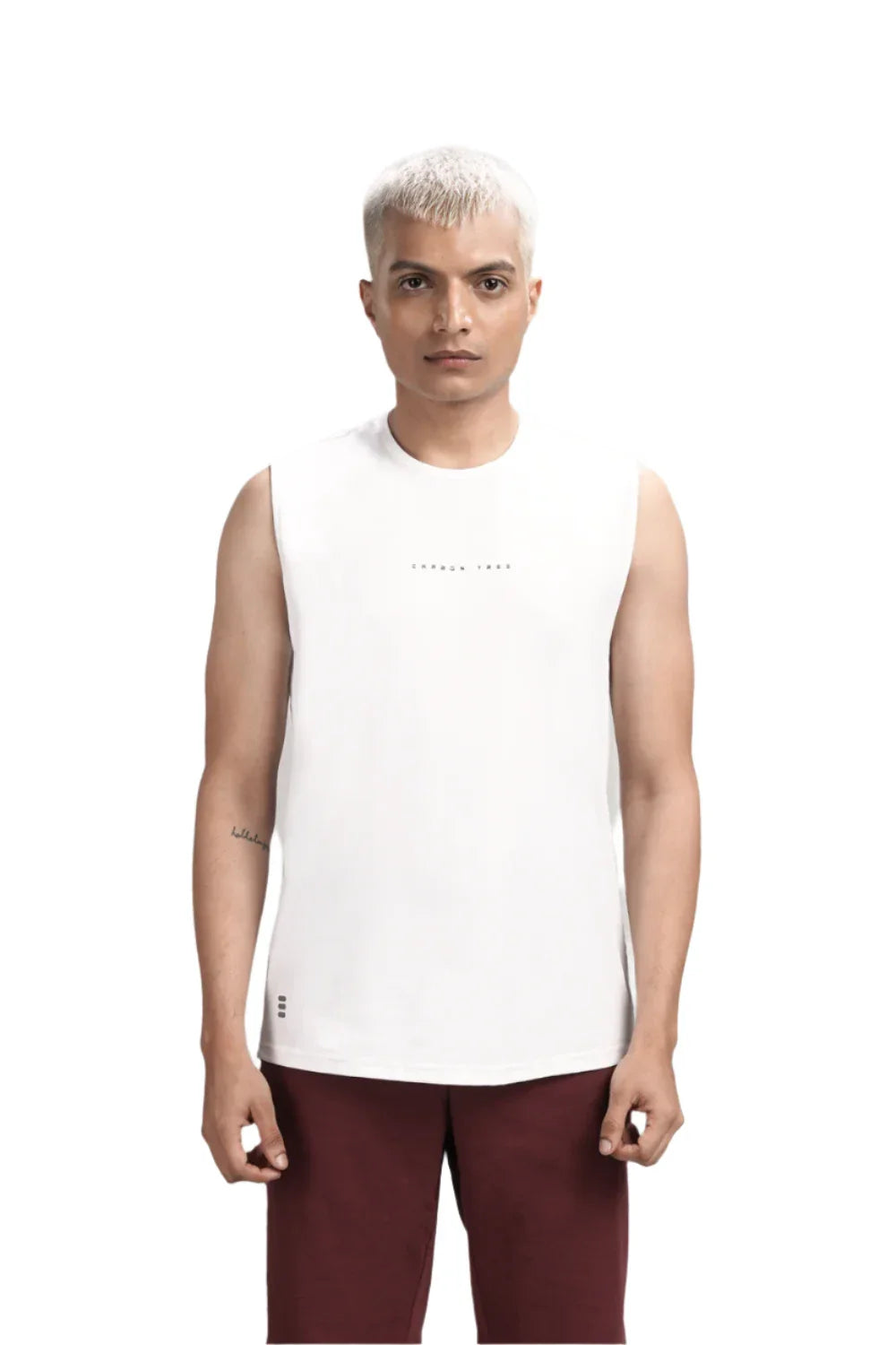 Men’s Bio Sports Tank – EcoCiclo™ Biodegradable Polyester (Chalk)