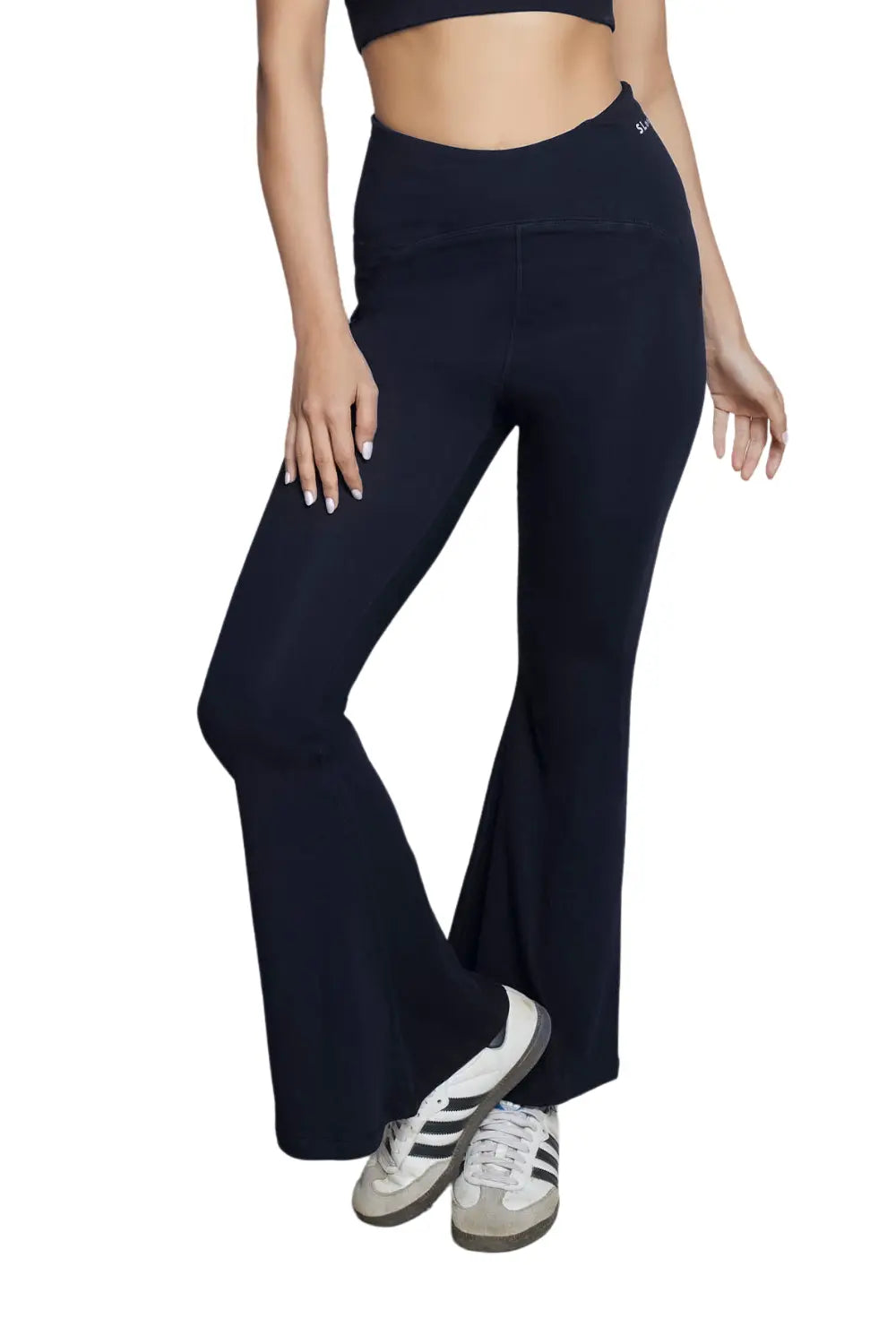 Organic Cotton Flare Pant (Carbon Black)