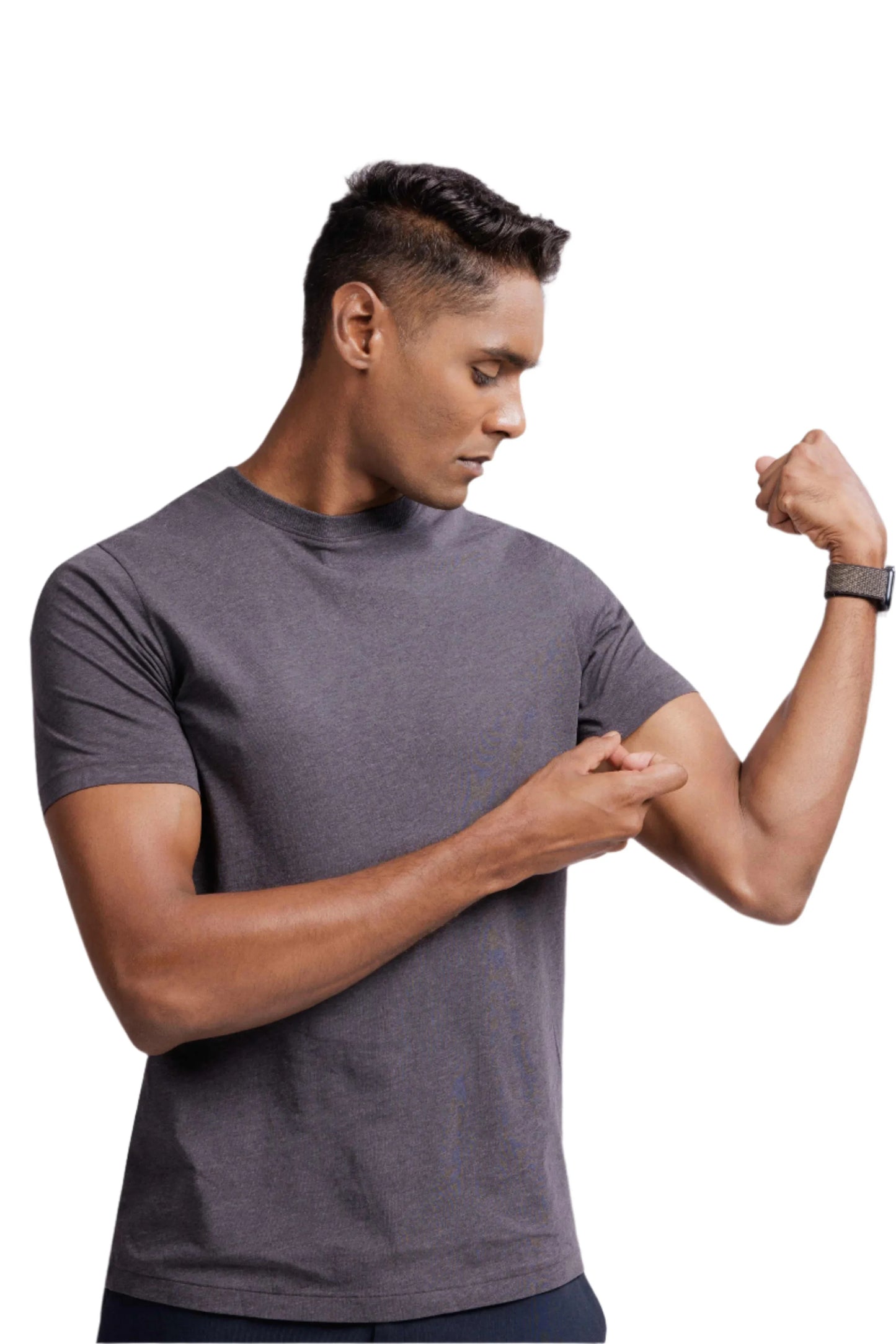 Carbon Lightweight T-Shirt – Organic Cotton (Charcoal Melange)