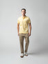 Supima Cotton Jersey All-Over Print Yellow Polo for Men