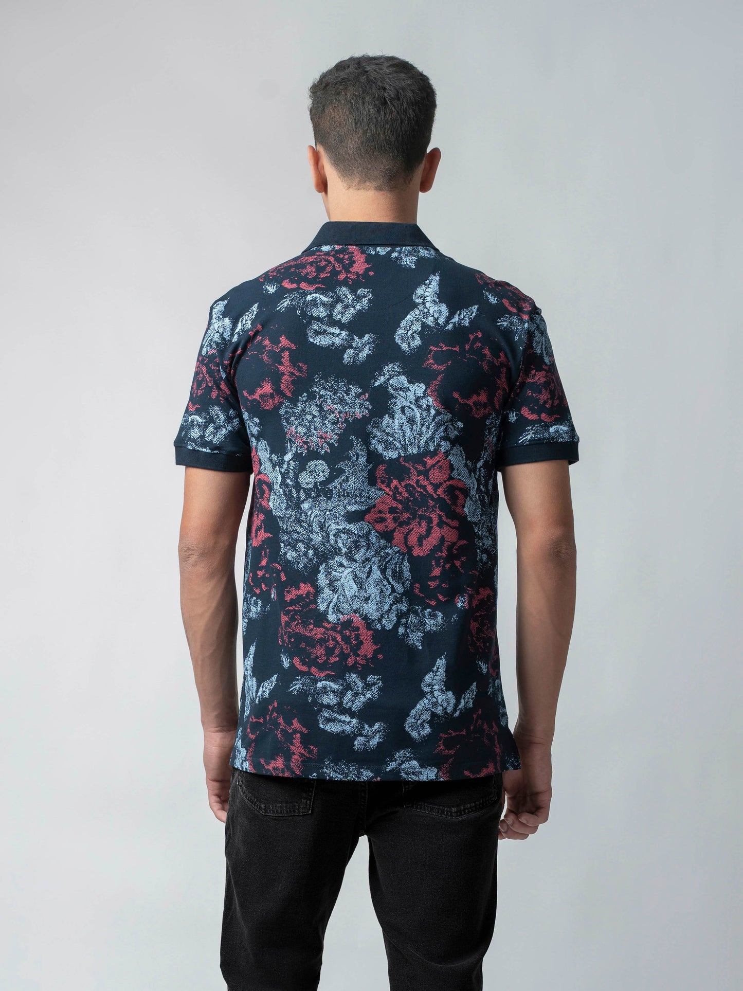 Navy blue polo tshirt for men