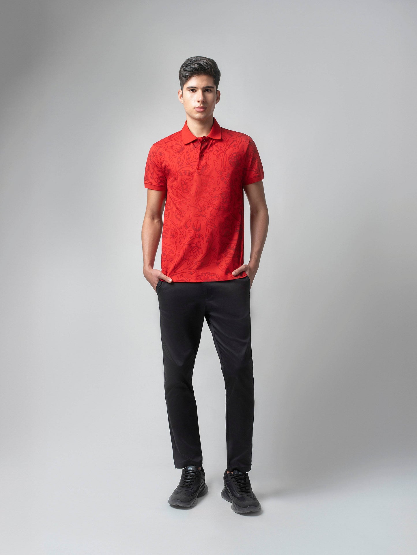 Red polo tshirt for men