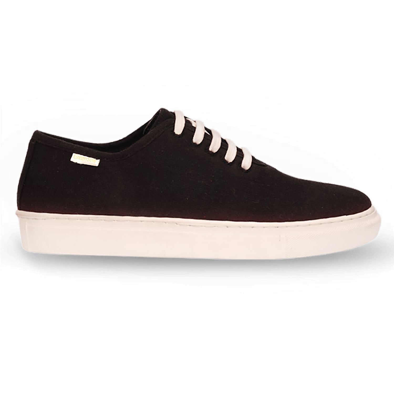Black minimal men's sneakers with a sleek design and comfortable sole for everyday wear