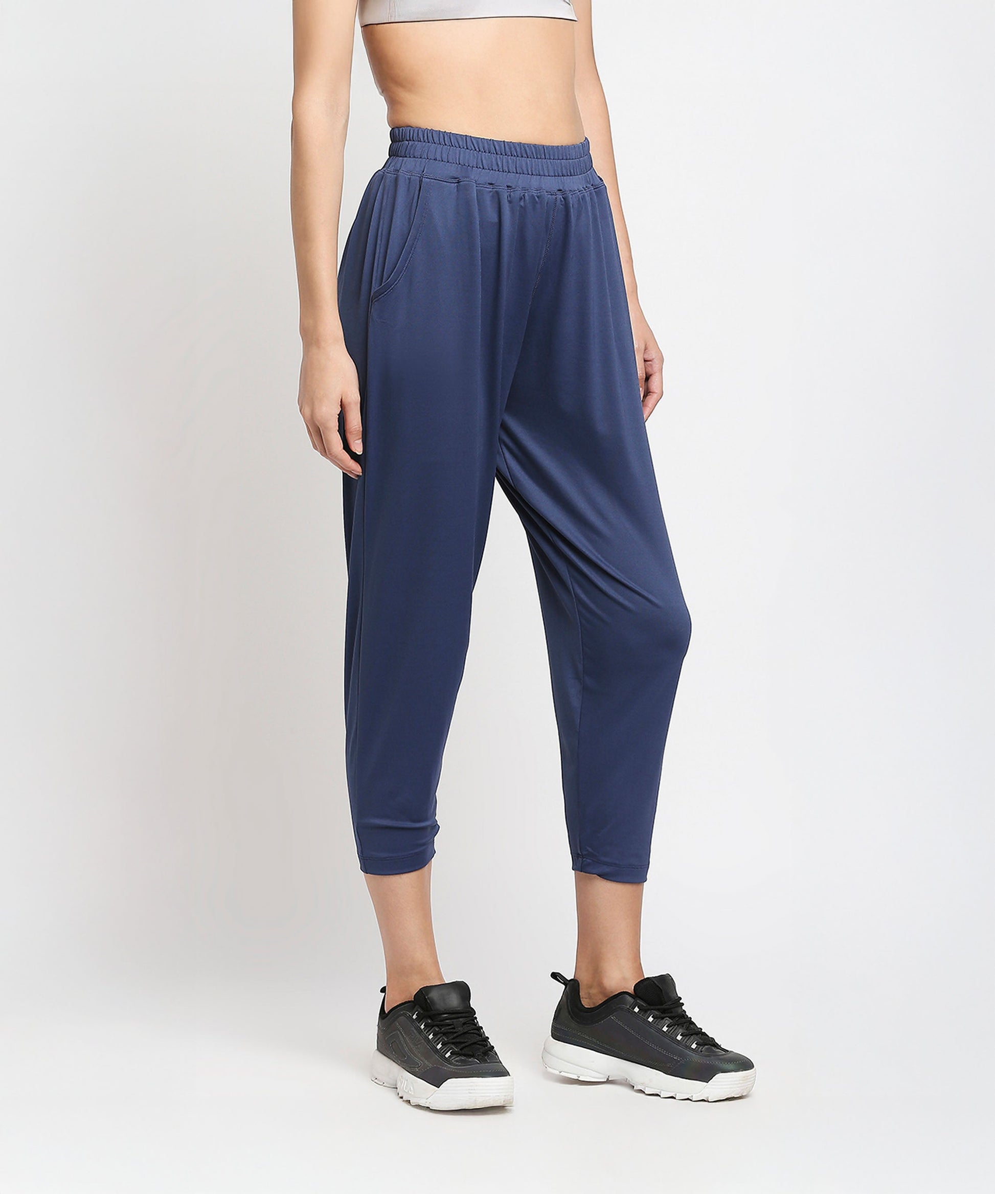 Stylera Blue Yoga Pants for Women with Stretchy Fabric and Comfortable Fit
