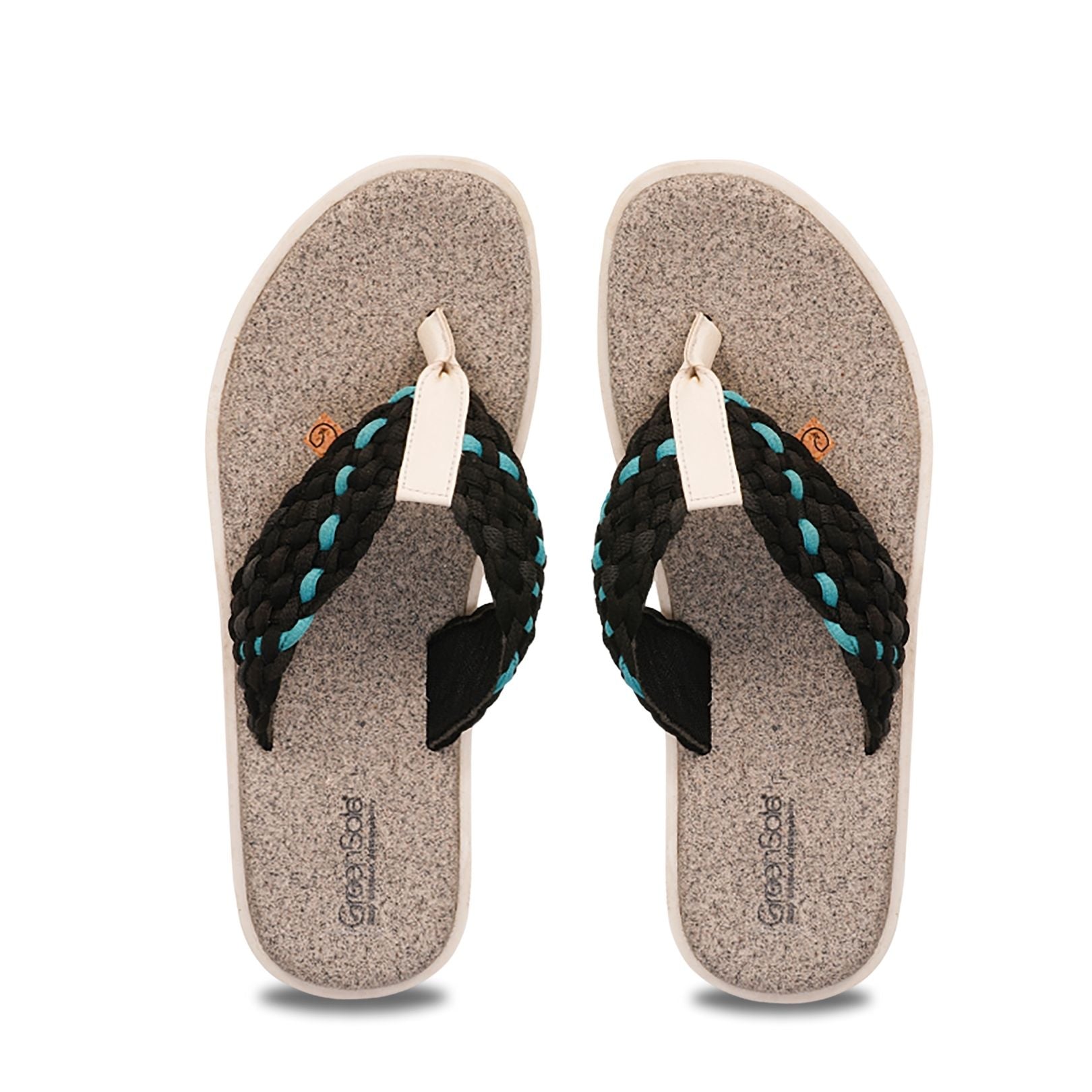 Casual beach sandals for men with braided straps and comfortable footbed for summer outings