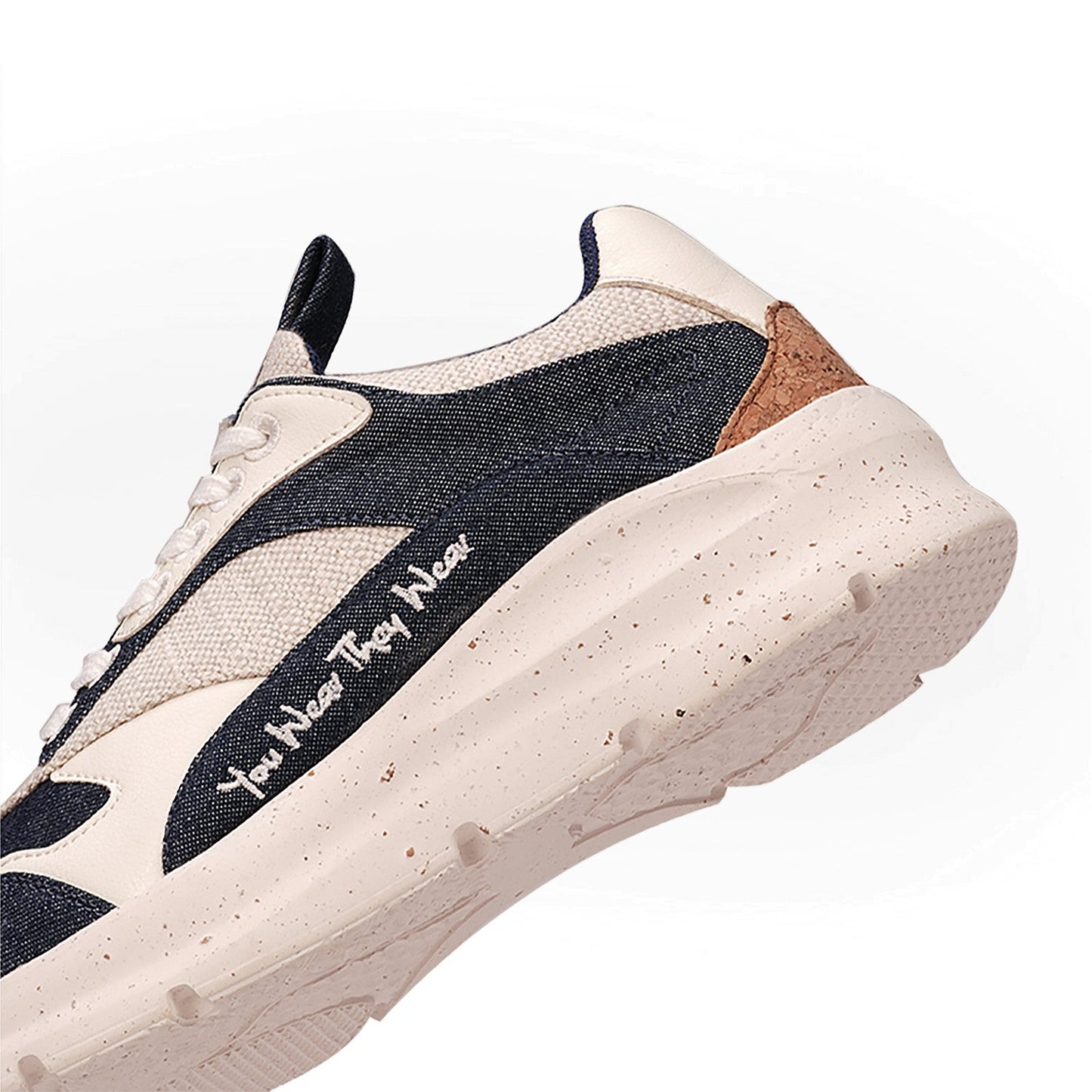 Stylish casual denim sneakers for women with a textured design and comfortable sole