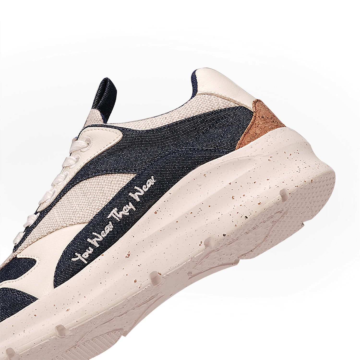 Stylish casual denim sneakers for women with a textured design and comfortable sole