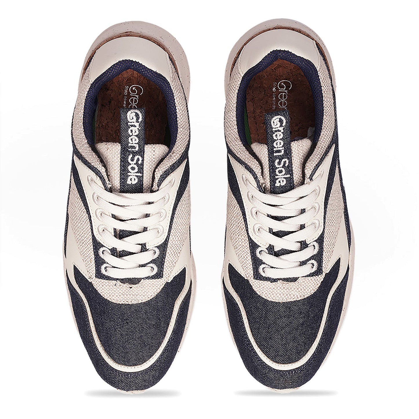 Stylish casual denim sneakers for women with breathable fabric and lace-up design
