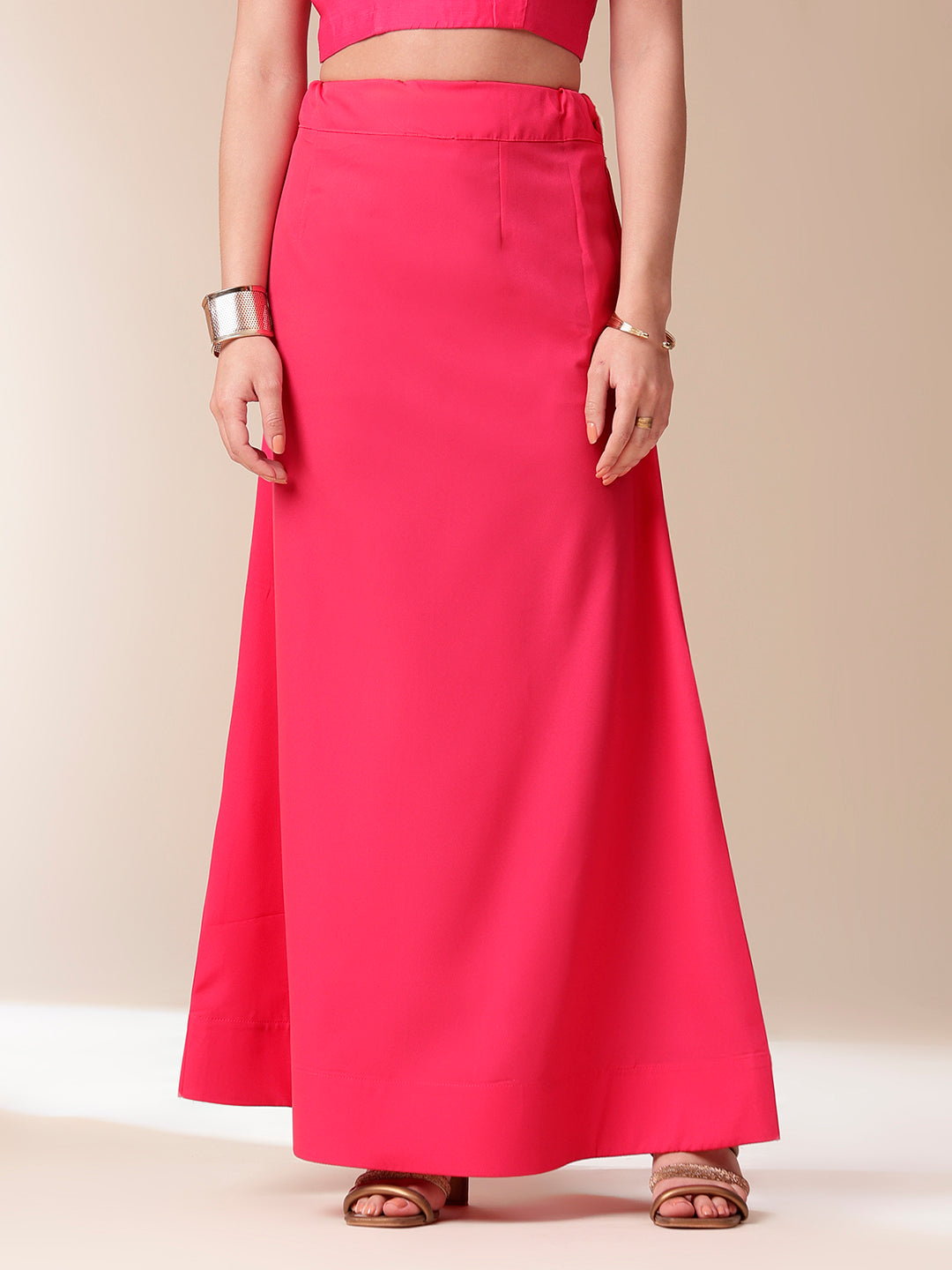 Elegant pink saree for parties with a flowing silhouette and a stylish design by Stylera