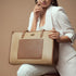 Stylish Stylera fashionable brown tote purse with spacious design and elegant detailing