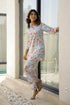 Floral pajama set for women by Stylera with a stylish, relaxed fit and vibrant colors