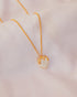 Stylera delicate gold heart necklace for women with pearly white heart pendant on fine gold chain