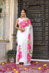 Stylera lightweight party wear chiffon saree with vibrant floral prints for elegant occasions