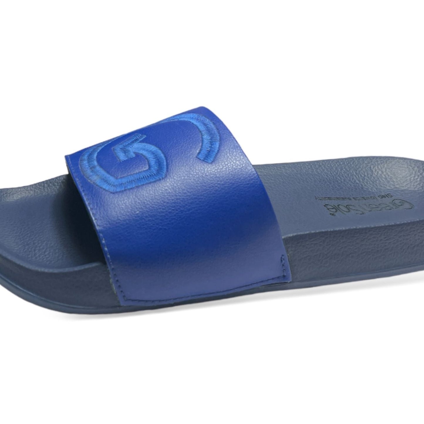 Stylera men's blue slider sandals with comfortable footbed and stylish design