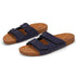 Stylish cork sole sandals for men featuring dual adjustable straps and a comfortable design