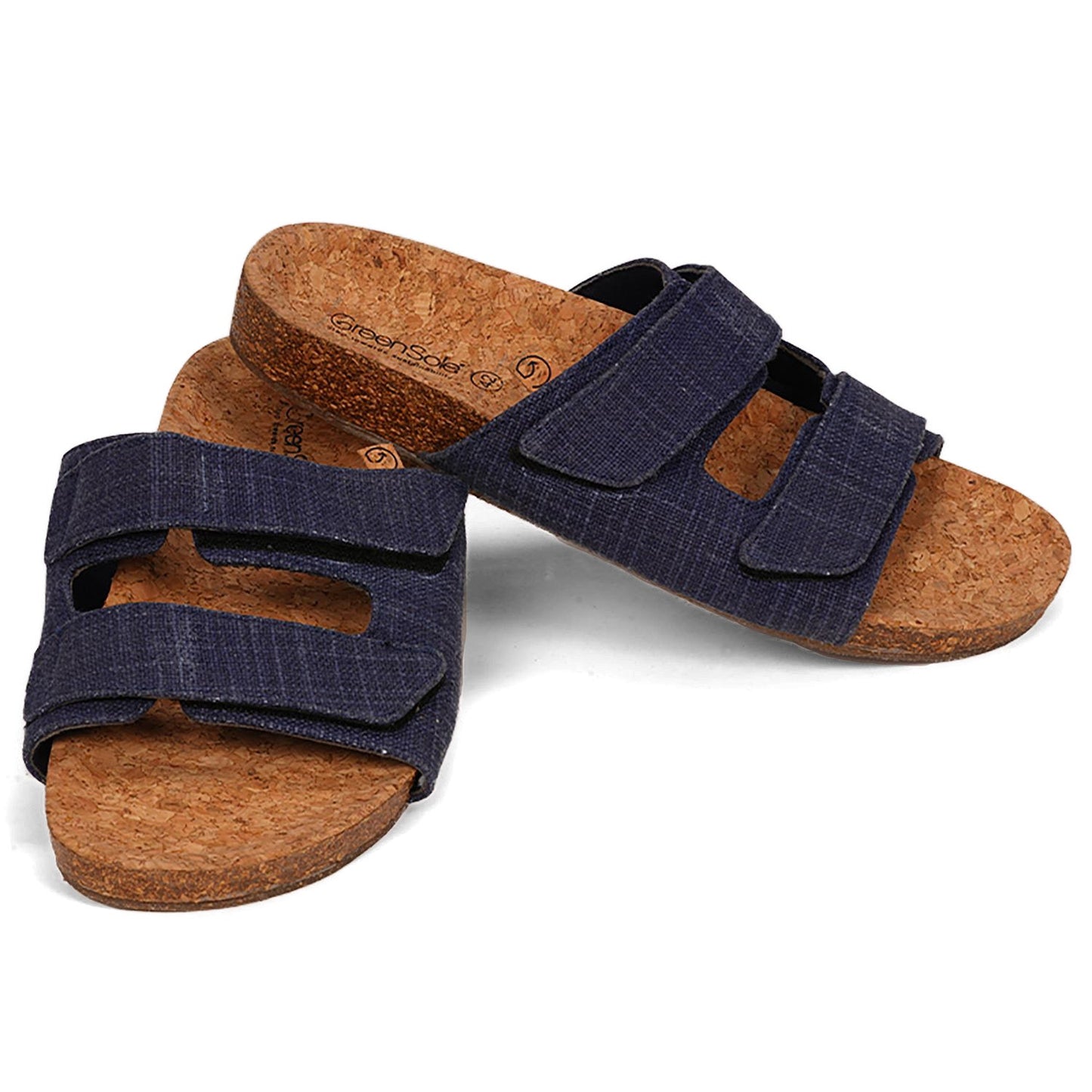 Stylish cork sole sandals for men featuring adjustable straps and a comfortable design