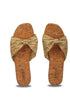 Stylera stylish flat sandals with bow made from eco-friendly materials for casual wear