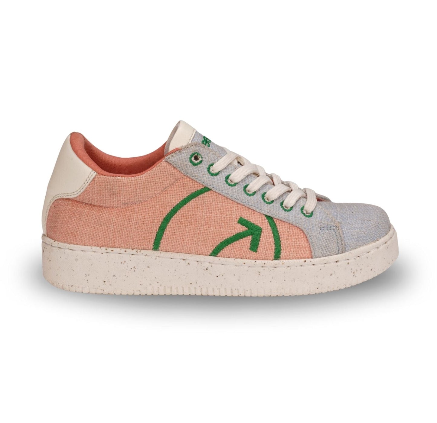 Stylish sustainable casual sneakers for women with a colorful design and eco-friendly materials