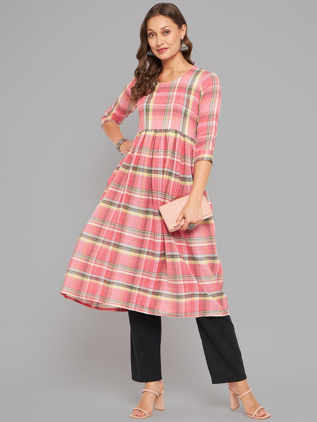 Multicolour Anarkali kurta — garba dress alternative to chaniya choli India 2026