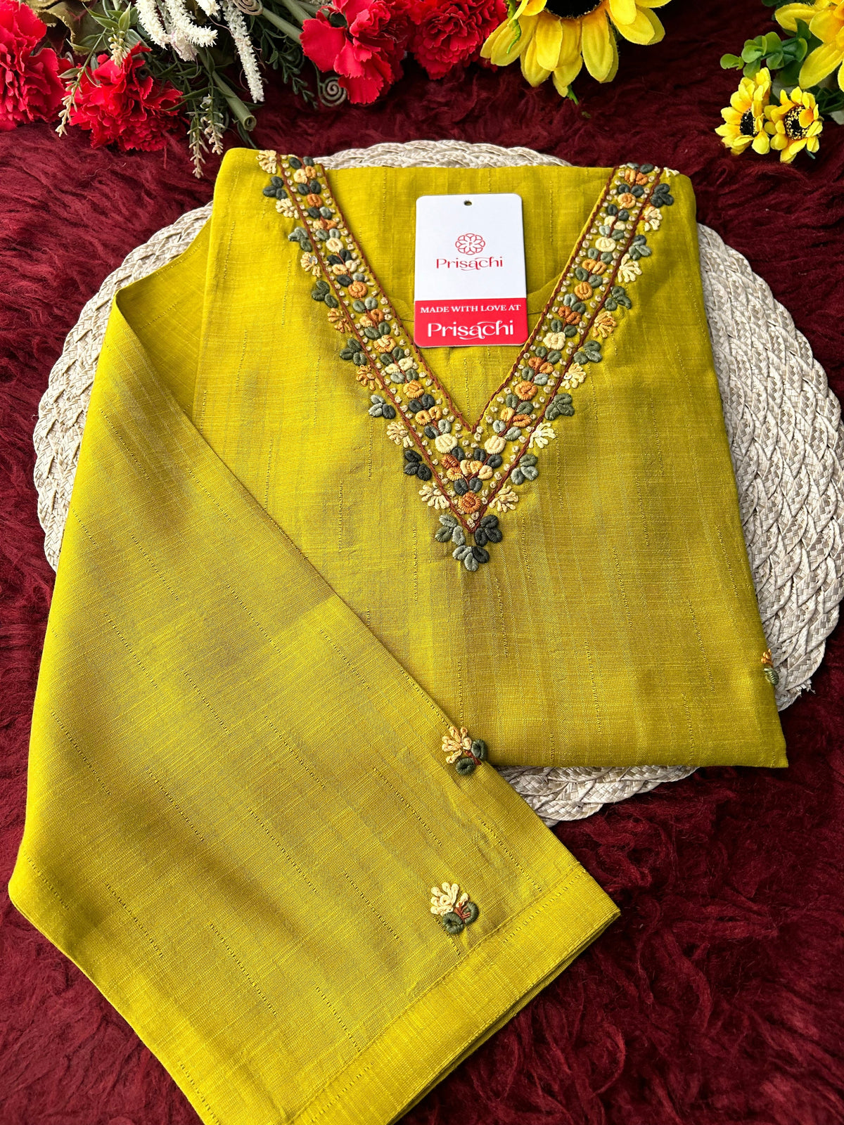Mustard Yellow Thread Embroidered Ethnic Straight Long Kurti | Casual Office Daily Wear — prisachi embroidered kurta sets brand guide