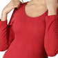 Full Sleeve Bamboo Top (Bold Red)