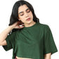 Bamboo Boxy Tee (Pine Green)
