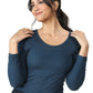 Full Sleeve Bamboo Top (Rustic Blue)