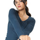 Full Sleeve Bamboo Top (Rustic Blue)