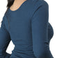 Full Sleeve Bamboo Top (Rustic Blue)