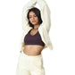 Women’s Cropped Hoodie – Organic Cotton (Butterscotch)