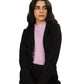 Women’s Cropped Hoodie – Organic Cotton (Carbon Black)