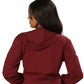 Women’s Cropped Hoodie – Organic Cotton (Sangria)