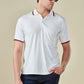 Tencel Stretch Polo in Pearl White