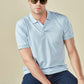 Tencel Stretch Polo in Baby Blue