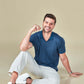 Tencel Stretch Polo in Persian Blue